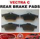 Vauxhall Vectra C Signum Set Of Rear Back Brake Pads 1.8 1.9 2.2 Sri Cdti Dti