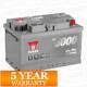 Yuasa Car Battery Calcium Silver Case 12v 680cca 75ah T1 For Rover Mgzs 2.0 Cdti